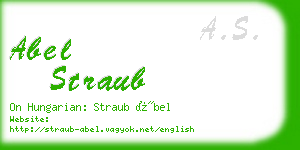 abel straub business card